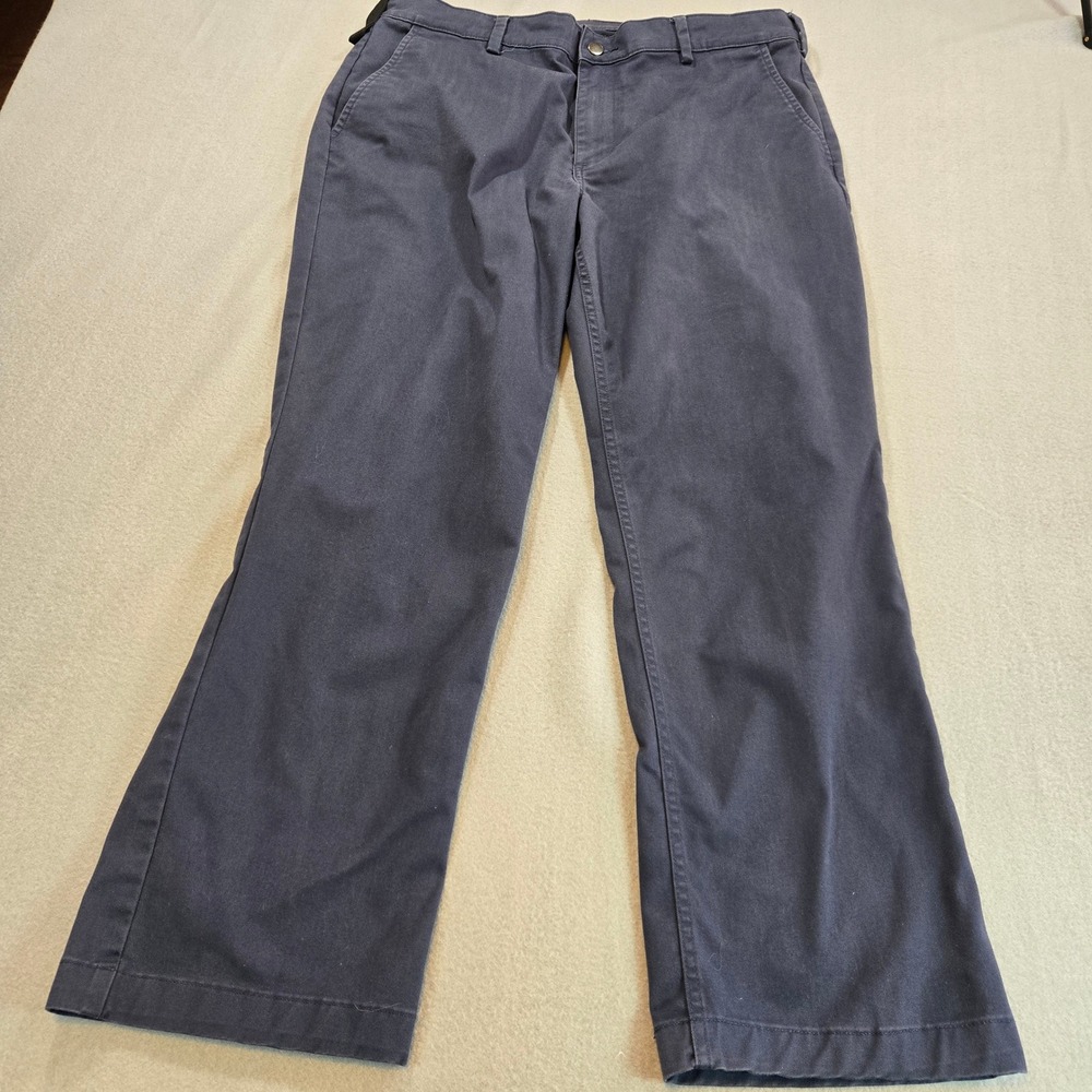 40 Grit Duluth Trading Co Work Pants Mens 38x30‎ Navy Blue Standard Fit Chinos